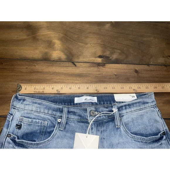 Kancan Women's Jeans Straight Fit Distressed Medium Wash Size 11/29 - Picture 8 of 10